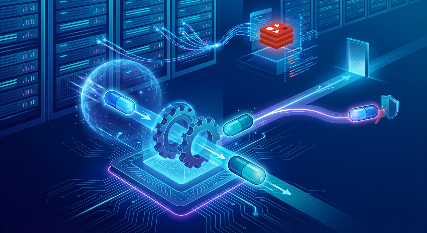 토큰이 회전하며 교체되는 보안 메커니즘 다이어그램